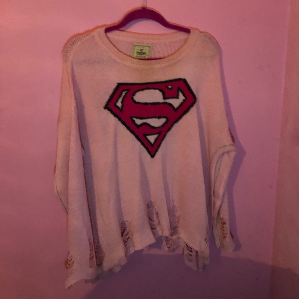 Pink Superwoman sweater